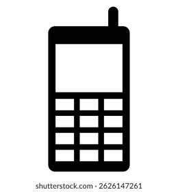 Mobile phone icon, simple vector illustration