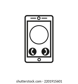 mobile phone icon. Smartphone icon. Call symbol. Vector illustration. stock image.