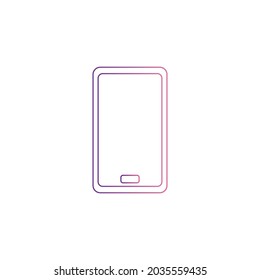 Mobile phone icon. Smartphone symbol. Vector illustration logo