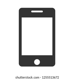 Mobile phone icon. Smartphone vector sign. Cell phone symbol. Communication illustration for graphic design, web and mobile platforms.