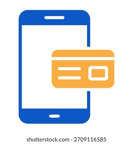 Icono de teléfono móvil Ilustración vectorial de diseño de color sólido