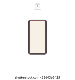Mobile Phone icon symbol vector illustration isolated on white background