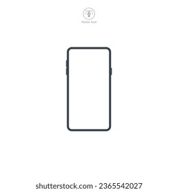 Mobile Phone icon symbol vector illustration isolated on white background