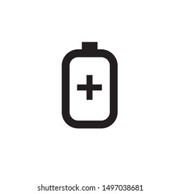 Mobile phone icon in trendy flat style isolated