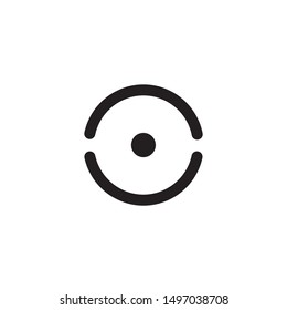 Mobile phone icon in trendy flat style isolated
