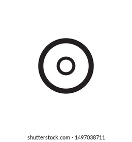 Mobile phone icon in trendy flat style isolated