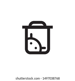 Mobile phone icon in trendy flat style isolated