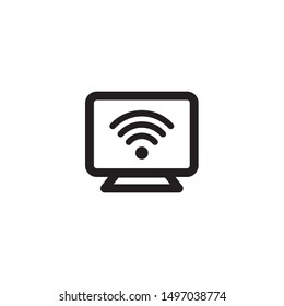 Mobile phone icon in trendy flat style isolated