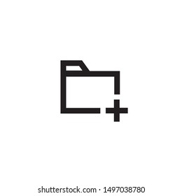 Mobile phone icon in trendy flat style isolated
