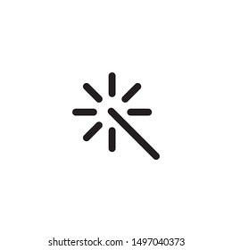 Mobile phone icon in trendy flat style isolated