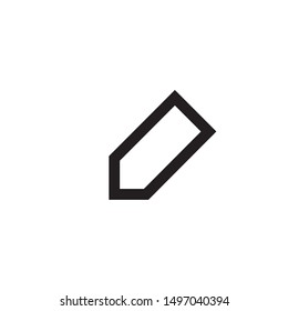 Mobile phone icon in trendy flat style isolated