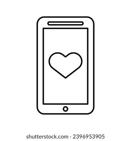 Mobile Phone icon in trendy flat style isolated on gray background. Smartphone pictogram. Telephone symbol for your web design