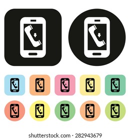 Mobile phone icon. Phone icon. Vector