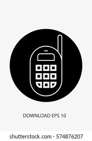 Mobile phone icon, Vector