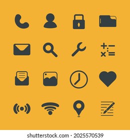 vector de icono de teléfono móvil para uso web y de aplicación