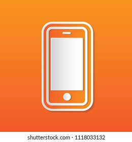 Mobile phone icon vector design