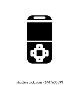 Mobile phone icon, vector design emblem isolated 

illustration , logo business outline solid background white