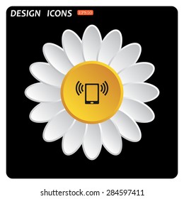 mobile phone. icon. vector design
