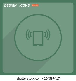 mobile phone. icon. vector design