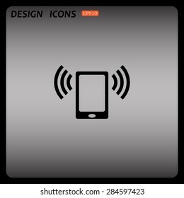 mobile phone. icon. vector design