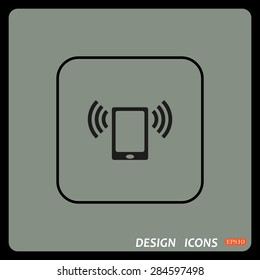 mobile phone. icon. vector design