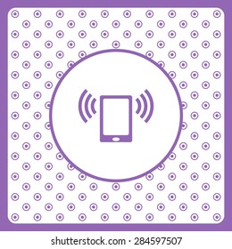 mobile phone. icon. vector design