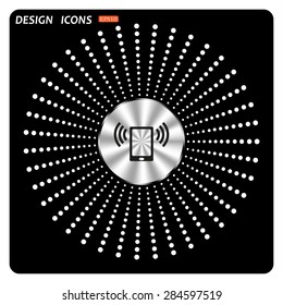 mobile phone. icon. vector design