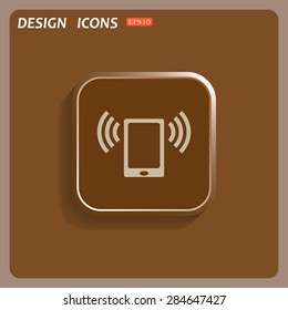 mobile phone. icon. vector design