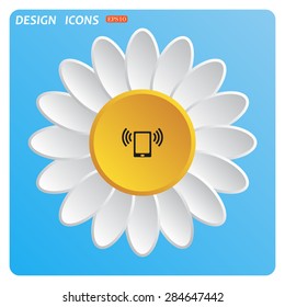 mobile phone. icon. vector design