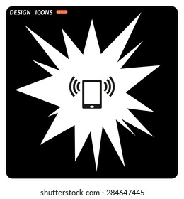 mobile phone. icon. vector design