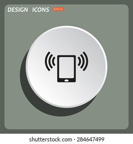 mobile phone. icon. vector design