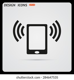 mobile phone. icon. vector design