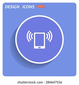 mobile phone. icon. vector design