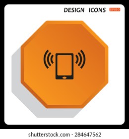 mobile phone. icon. vector design