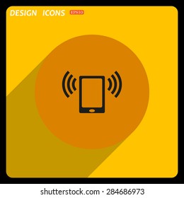 mobile phone. icon. vector design