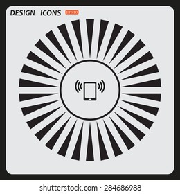 mobile phone. icon. vector design