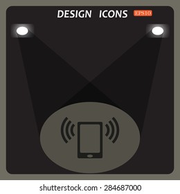 mobile phone. icon. vector design