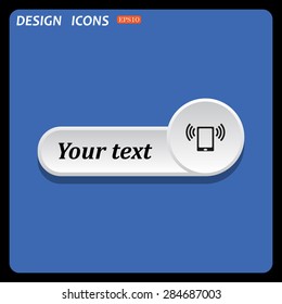 mobile phone. icon. vector design