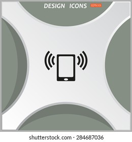 mobile phone. icon. vector design