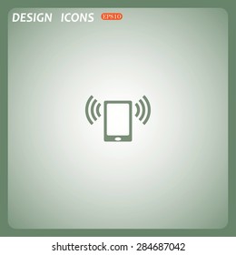 mobile phone. icon. vector design