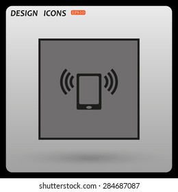 mobile phone. icon. vector design