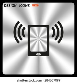 mobile phone. icon. vector design