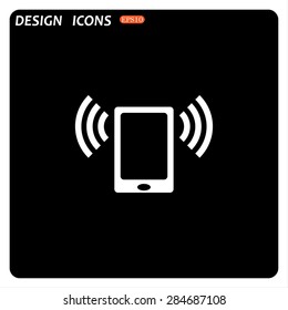 mobile phone. icon. vector design