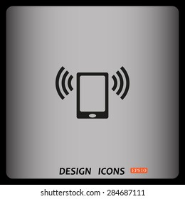 mobile phone. icon. vector design