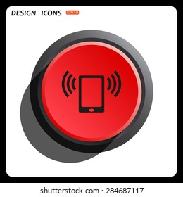 mobile phone. icon. vector design