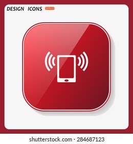 mobile phone. icon. vector design
