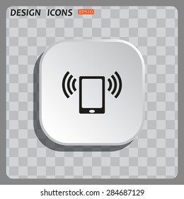 mobile phone. icon. vector design