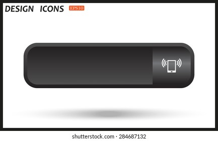 mobile phone. icon. vector design