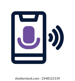 Icono del teléfono móvil. Icono del Vector dual para su Sitio web, móvil, presentación, y diseño del logotipo.