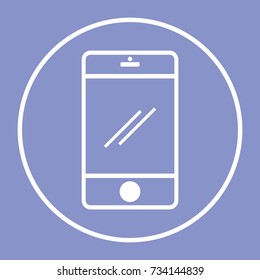 Mobile phone icon vector eps10. Smartphone vector sign.